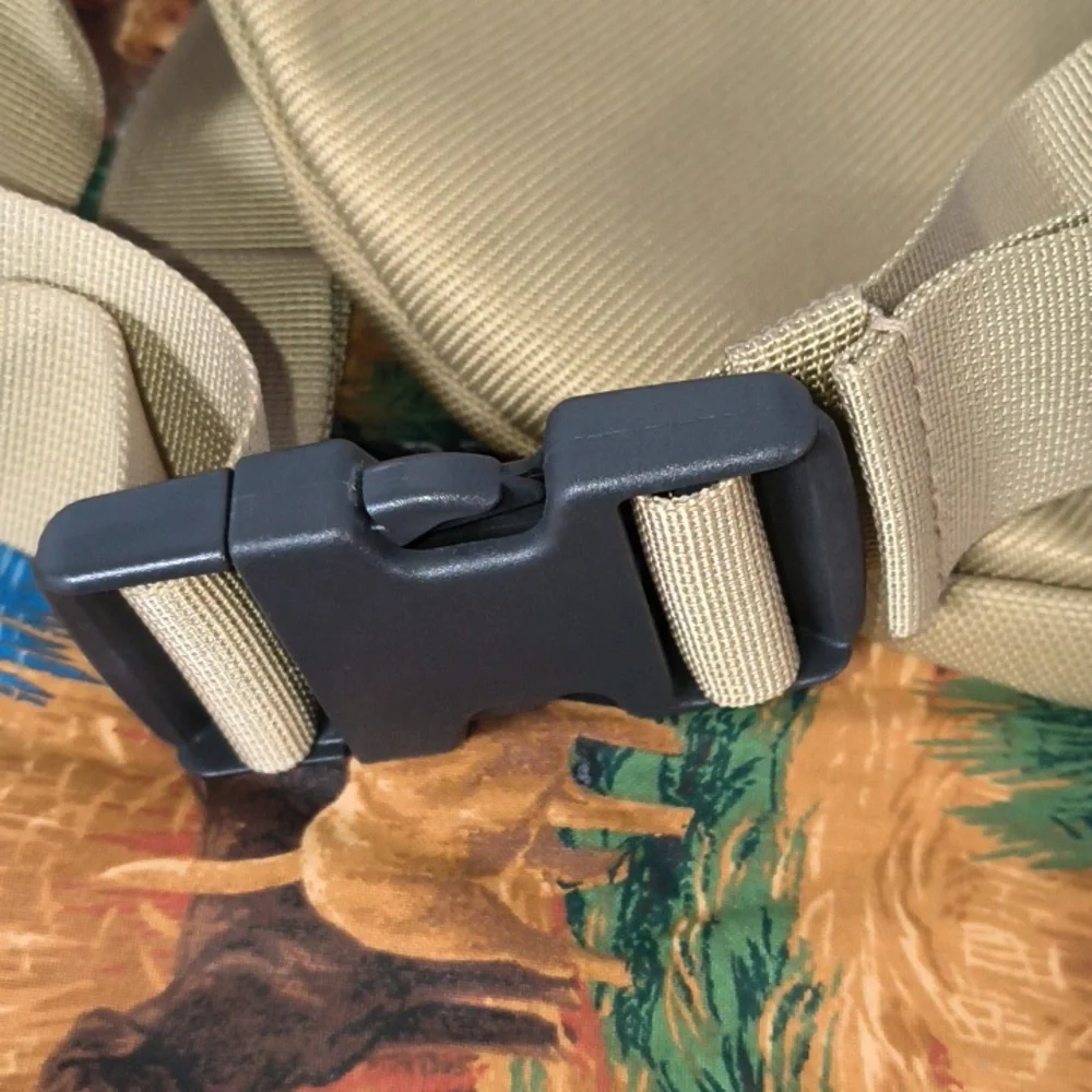 The North Face Waist Pack Fanny Belt Bag Tan Print Adjustable Strap Crossbody